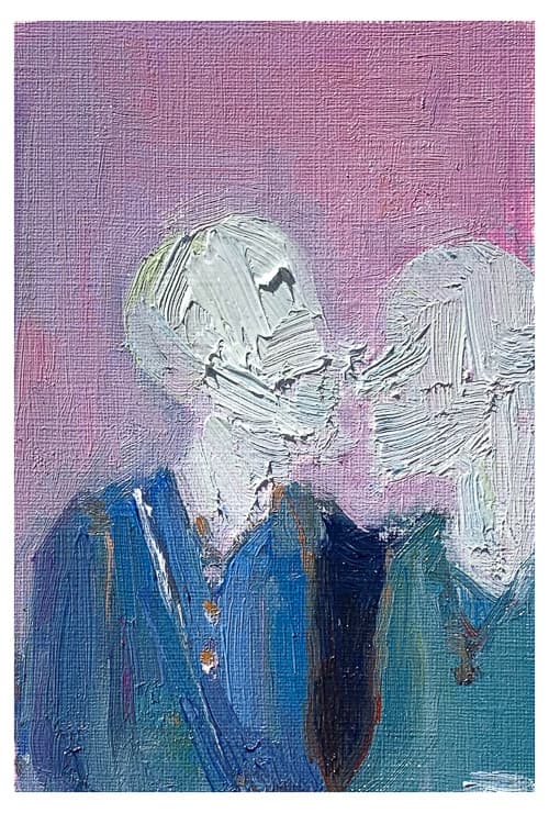 Distant Lover  - Oil Painting/ 2019 card