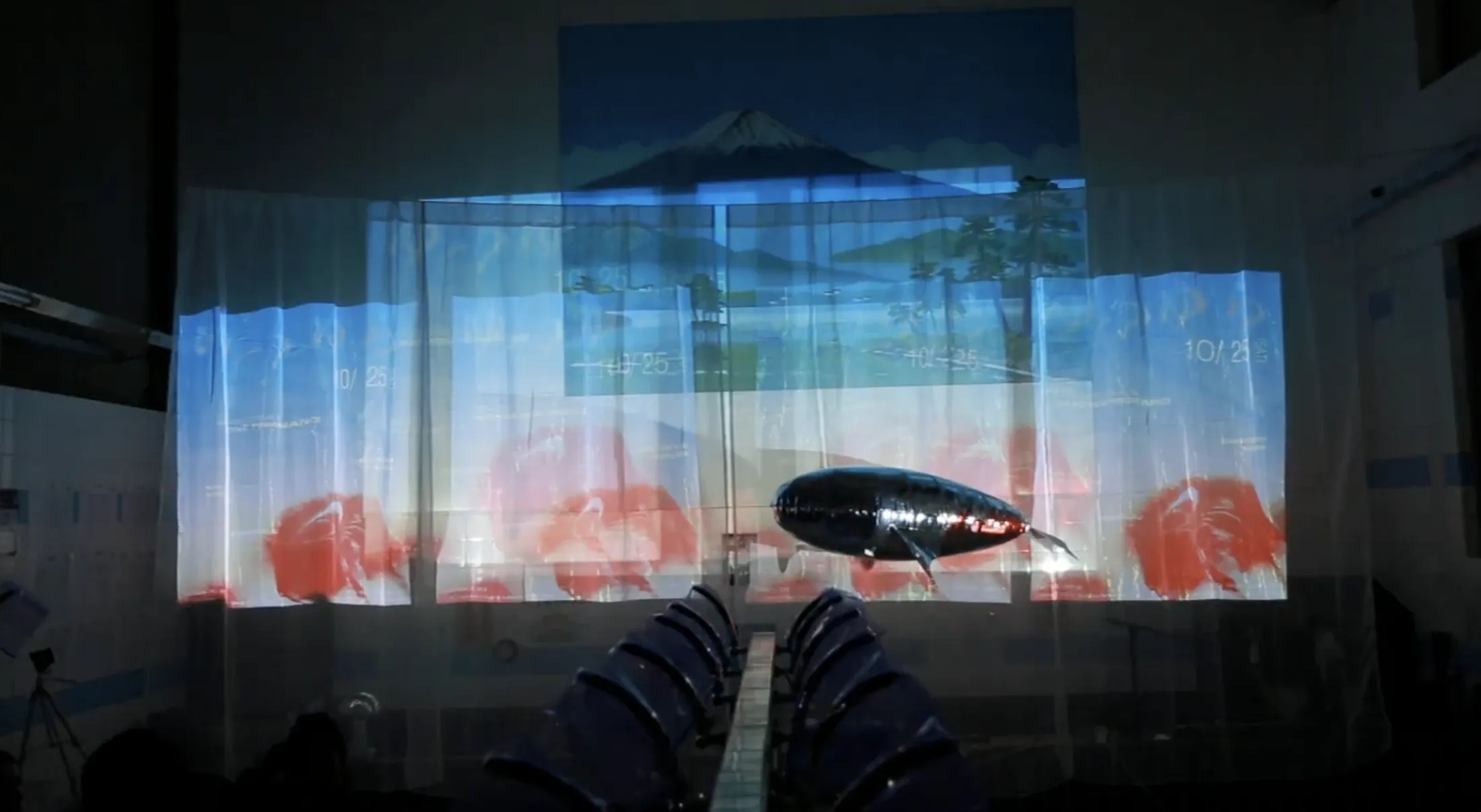 YURAYURA:A/V LIVE SAX PERFORMANCE @DENKIYU